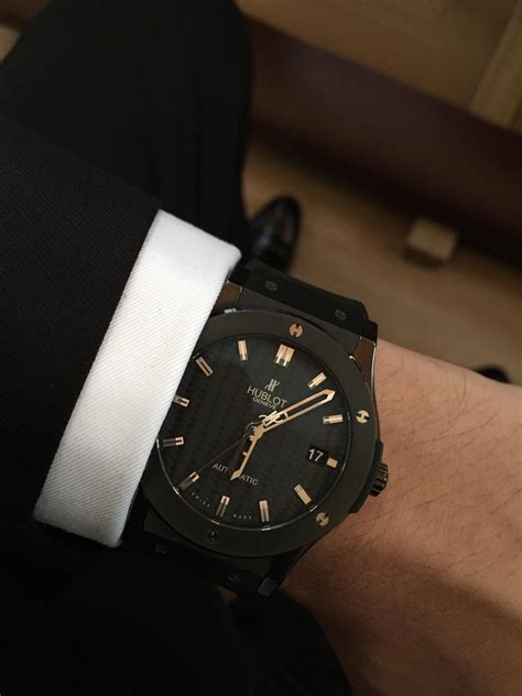 hublot classic fusion black gold|hublot classic fusion review.